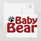 Baby Bear Claw Postkarte (Vorne/Hinten)