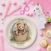 Baby Bear Cub Gender Neutral Baby Dusche Pappteller (Party)