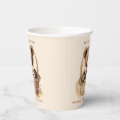 Baby Bear Cub Girl Babydusche Pappbecher (Links)