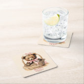 Baby Bear Cub Girls Babydusche Rechteckiger Pappuntersetzer (Vor Ort)