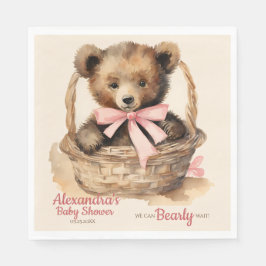 Baby Bear Cub Girls Babydusche Serviette