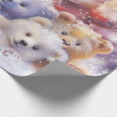 Baby Bear Digital Art Geschenkpapier (Ecke)