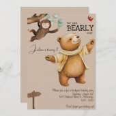 Baby Bear Einladung (Vorne/Hinten)