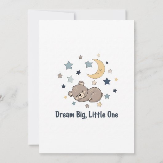 Baby bear einladung (Vorderseite)