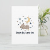 Baby bear einladung (Stehend Vorderseite)