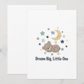 Baby bear einladung (Vorne/Hinten)