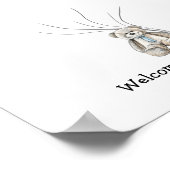 Baby Bear Fingerprint Guestbook N.2 Poster (Ecke)