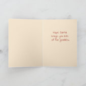 Baby Bear First Christmas Grußkarte Feiertagskarte (Innenseite)