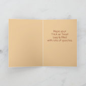 Baby Bear First Halloween Gruß Feiertagskarte (Innenseite)