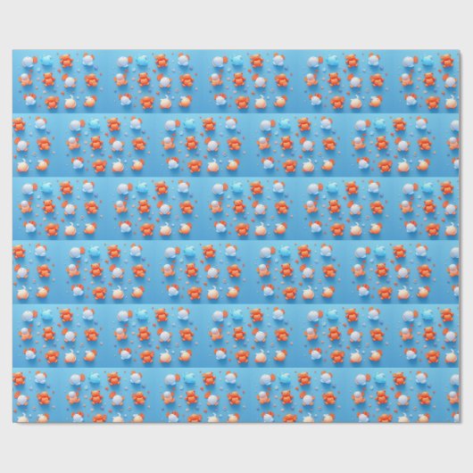 Baby Bear Fun Geschenkpapier (Flach)