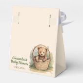 Baby Bear Gender Neutral Baby Dusche Geschenkschachtel (Rückseite)