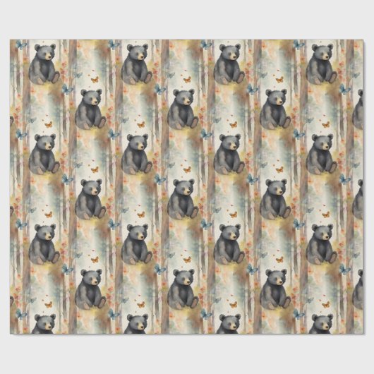 Baby Bear Geschenkpapier (Flach)