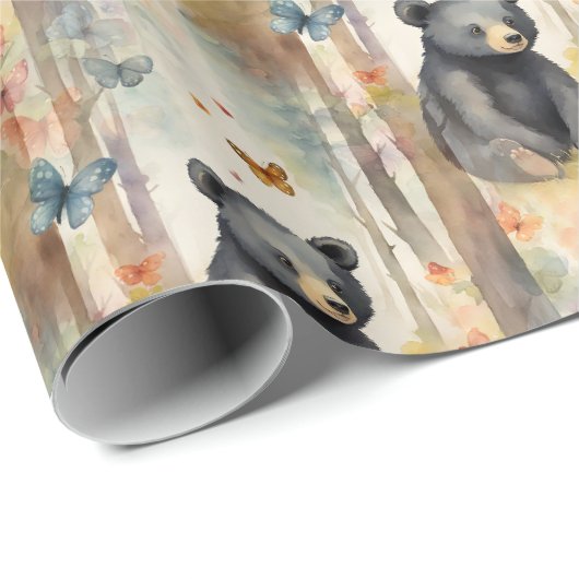 Baby Bear Geschenkpapier (Rolleneckpunkt)