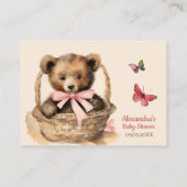 Baby Bear Girl Books for Baby Begleitkarte (Rückseite)