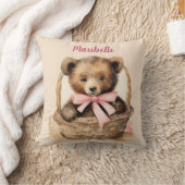 Baby Bear Girl Personalisiert Kissen (Decke)