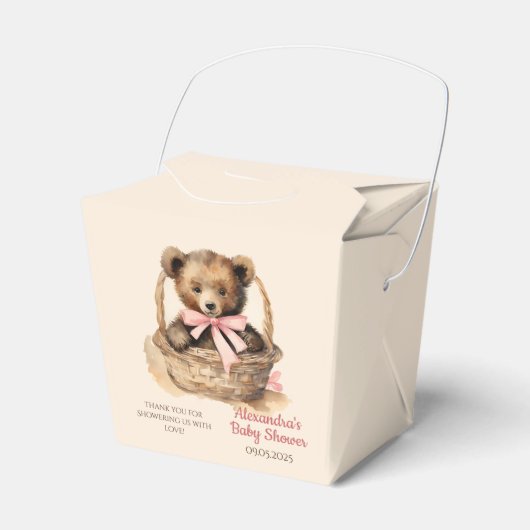 Baby Bear Girls Babydusche Geschenkschachtel (Vorderseite)