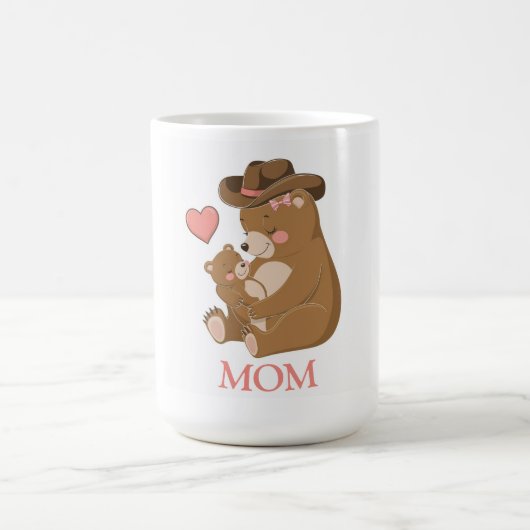Baby Bear Happy Mother Day Kaffeetasse (Mittel)