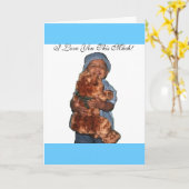 Baby Bear Karte (Gelbe Blume)
