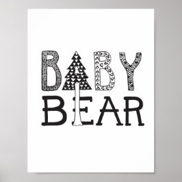 Baby Bear - Kinderzimmer oder Kinderzimmer Art Pos Poster