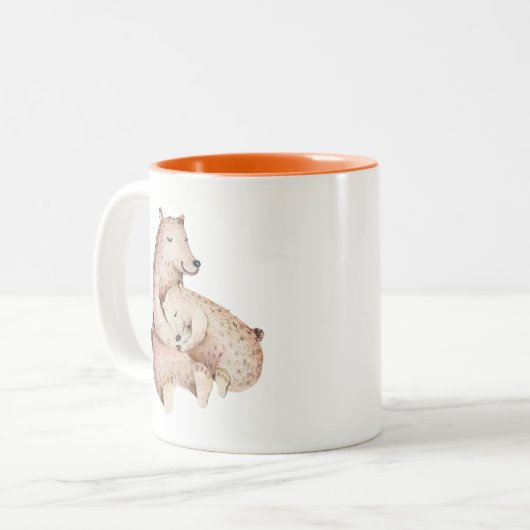 Baby Bear Mama Bear Coffee Tasse (Vorderseite Links)