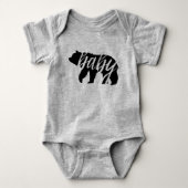 Baby Bear | Matching Family Baby Strampler (Vorderseite)
