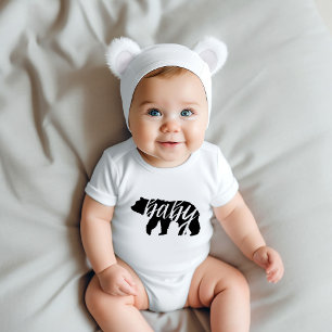 Baby Bear Matching Family Strampler