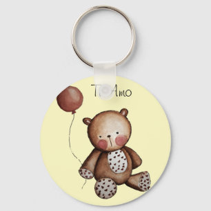 Baby Bear mit Balloon Key Chain Schlüsselanhänger