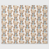 Baby Bear mit Flasche Geschenkpapier (Flach)