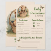 Baby Bear Neutral Baby Predictions Karte (Vorne/Hinten)