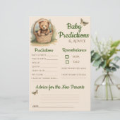 Baby Bear Neutral Baby Predictions Karte (Stehend Vorderseite)