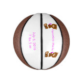 Baby Bear personalisieren Mini Basketball (Vertikal)