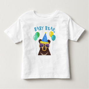 Baby Bear Personalized Name Birthday Kleinkind T-shirt