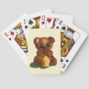 Baby Bear Playing Cards - Your Colors - Text Spielkarten