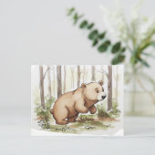 Baby Bear Postkarte (Stehend Vorderseite)