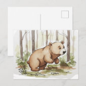 Baby Bear Postkarte (Vorne/Hinten)