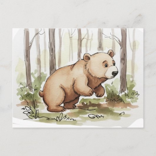 Baby Bear Postkarte (Vorderseite)