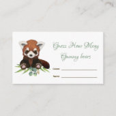 Baby Bear rät wie viele Bonbons Babydusche Begleitkarte (Vorderseite)