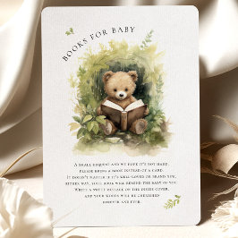 Baby Bear Reading Watercolor Babydusche