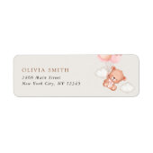 Baby Bear, rosa Balloons, erster Geburtstag (Vorne)