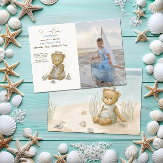 Baby Bear Sailor Birthday Einladung