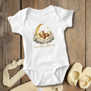 Baby Bear Schlafen in Moon Cloud Baby Duschgeschen Strampler