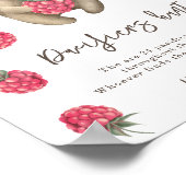 Baby Bear - Schnuller Jagd Kinderdusche Poster (Ecke)