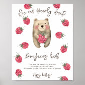 Baby Bear - Schnuller Jagd Kinderdusche Poster (Vorne)