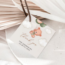 Baby Bear, Teddy Bear, Grüne Balloons, Babydusche