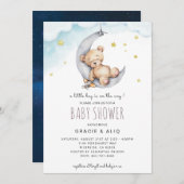 BABY Bear Twinkle Twinkle Little Star Einladung (Vorne/Hinten)