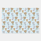 Baby Bear und Zebra Geschenkpapier Set (Vorderseite 2)