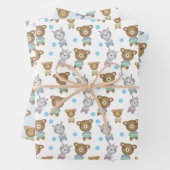 Baby Bear und Zebra Geschenkpapier Set (Beispiel)