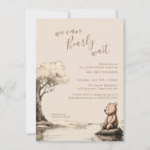 Baby Bear | Wir können Babydusche frühzeitig abwar Einladung (Vorderseite)