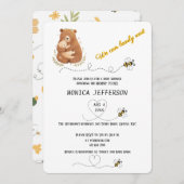 Baby Bear wir können frühzeitig Personalisiert war Einladung (Vorne/Hinten)