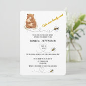 Baby Bear wir können frühzeitig Personalisiert war Einladung (Stehend Vorderseite)